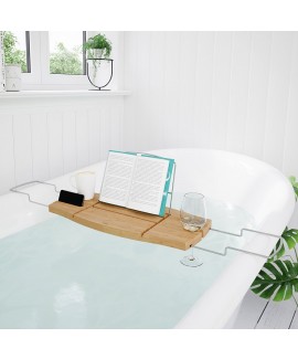 Полка для ванной дерево Umbra Aquala Bathtub Caddy Natural (020390-390)