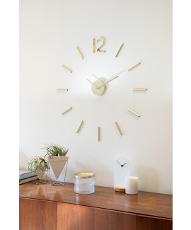 Часы настенные латунь Umbra Blink Clock Brass  (1013169-104)