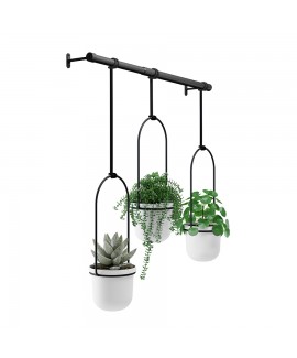 Комплект горшков для растений подвесной Umbra Triflora Hanging Planter White (1011748-660)