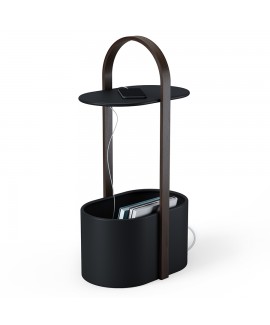 Приставной столик с отсеком для хранения Umbra Bellwood Black (1013760-048)
