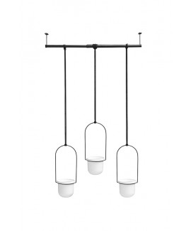Комплект горшков для растений подвесной Umbra Triflora Hanging Planter White (1011748-660)